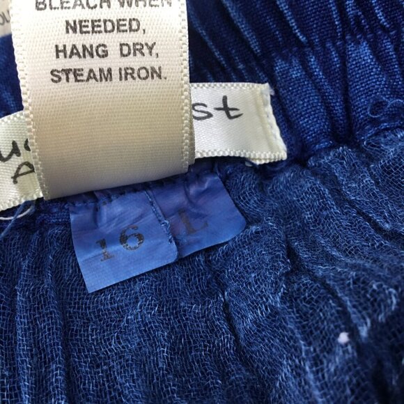 Studio West Apparel NWT Skirt Blue Elastic Tiered Sz 16 Pull On Dance Boho Denim - Picture 9 of 9